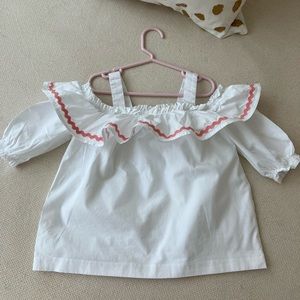 Girls Janie and Jack open shoulder top. 10T